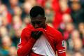 Liverpool's Sturridge reacts during their English Premier League soccer match against Newcastle United in Liverpool