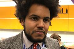 Dominik Feri ve volebním štábu Jiřího Drahoše.