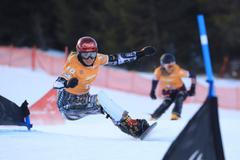 Ester Ledecká v SP 2017-18 (Carezza)