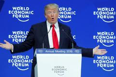 Donald Trump v Davosu na WEF