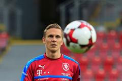 Trénink fotbalové reprezentace před zápasem se San Marinem