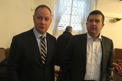 Předseda STAN Petr Gazdík na ranním jednání šesti stran, na které pozval i předsedu ČSSD Jana Hamáčka