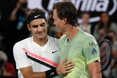 Roger Federer a Tomáš Berdych na Australian Open 2018