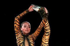 Ruska Alina Zagitovová v krasobruslařské exhibici na ZOH 2018