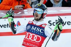 Marcel Hirscher v Adelbodenu 2018
