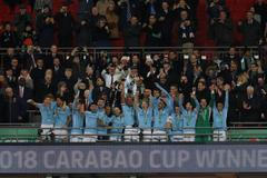 Manchester City slaví výhru v Ligovém poháru 2018