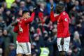 Premier League, Manchester United - Chelsea: Jesse Lingard (vlevo) a Romalu Lukaku slaví druhý gól United