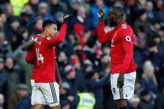 Premier League, Manchester United - Chelsea: Jesse Lingard (vlevo) a Romalu Lukaku slaví druhý gól United