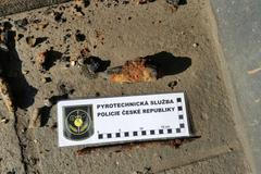 Dělostřelecký granát z Vltavy