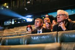 Premiér Andrej Babiš a ministr kultury Ilja Šmíd na inspekční prohlídce Národního muzea, Státní opery, Nové scény Národního divadla a Národní galerie