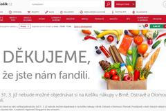 Oznámení Košík.cz o ukončení služby na Moravě