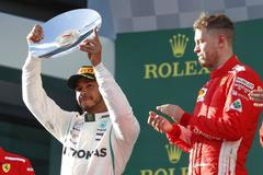 F1 VC Austrálie 2018: Lewis Hamilton, Mercedes a Sebastian Vettel, Ferrari