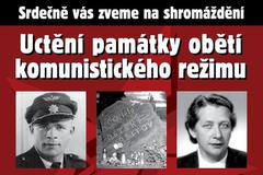 Uctění památky obětí komunismu.