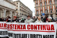 Pochod proti rasismu v Římě