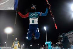 Martin Fourcade ve stíhačce na ZOH 2018