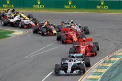 F1 VC Austrálie 2018: Lewis Hamilton, Mercedes a Sebastian Vettel, Ferrari