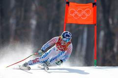 Lindsey Vonnová při superkombinaci na ZOH 2018