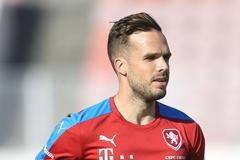 Trénink české reprezentace před utkáním proti Německu