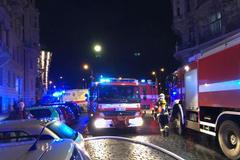 Požár hotelu Eurostars David v pražské Náplavní ulici