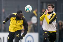 Usain Bolt trénuje s fotbalisty Borussie Dortmund