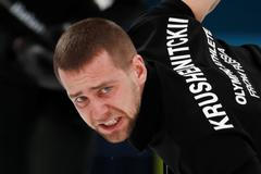 Ruský curler Alexandr Krušelnickij na ZOH 2018