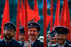 Lidové milice milicionáři, 1. máj 1989 na Václavském náměstí