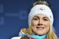 Karolína Erbanová s bronzovou medailí ze závodu na 500 m na ZOH 2018