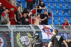HL, Baník-Sparta: řádění fanoušků Sparty