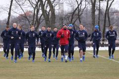 Trénink fotbalové reprezentace