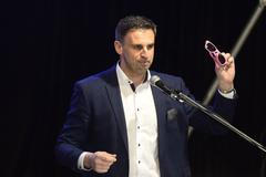 Jiří Zimola na sjezdu ČSSD v Hradci Králové, 18. 2. 2018