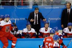 Josef Jandač v zápase Česko - Švýcarsko na ZOH 2018