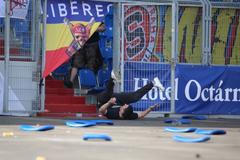 HL, Baník-Sparta: řádění fanoušků Sparty