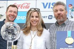 Ester Ledecká převzala klíč od Prahy od primátorky Adriany Krnáčové, 19.3.2018