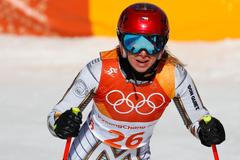 Ester Ledecká v super-G na ZOH 2018