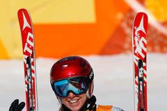 Ester Ledecká v super-G na ZOH 2018