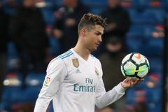 fotbal, španělská liga 2017/2018, Real Madrid - Girona (6:3), Cristiano Ronaldo po jednom ze svých čtyř gólů