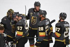 hokej, NHL 2017/2018, Vegas - San Jose, radost Vegas
