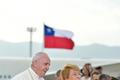 Papeže Františka přivítala v Chile prezidentka Michelle Bacheletová.