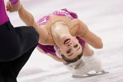 Anna Dušková a Martin Bidař při krátkém programu na ZOH 2018