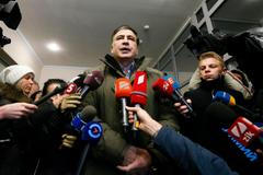 Michail Saakašvili u kyjevského soudu