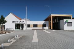 Bílovice nad Svitavou, obecní úřad, pošta, knihovna, Pavel Pekár, PP architects