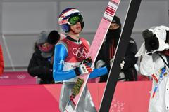 Čestmír Kožíšek, kvalifikace skoků na středním můstku, ZOH v Pchjongčchangu