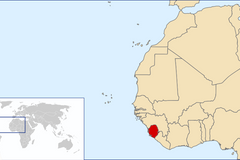 Sierra Leone na slepé mapě Afriky