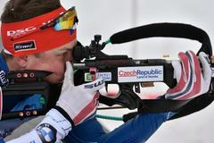 Český biatlonista Jakub Štvrtecký
