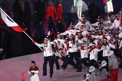 Český telemark při nástupu na olympiádě v Pchjongčchangu 2018