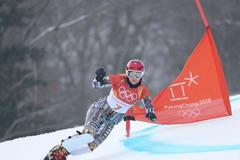 Ester Ledecká ve finále paralelního obřího slalomu na ZOH 2018