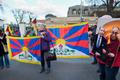 Vlajka pro Tibet, čínská ambasáda Dejvice