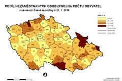 Nezaměstnanost podle regionů