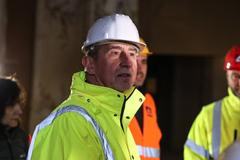 Premiér Andrej Babiš a ministr kultury Ilja Šmíd na inspekční prohlídce Národního muzea, Státní opery, Nové scény Národního divadla a Národní galerie