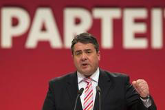 Německo - sjezd - SPD - Gabriel